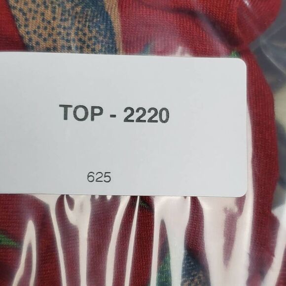 LuLaRoe Women’s Julia Dress XL Red Green Blue Abstract Fruit Leaf Print Stretchy - Picture 6 of 6